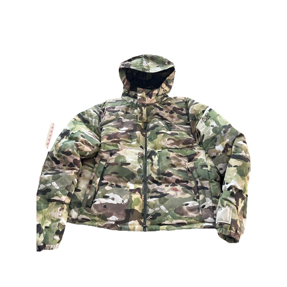 Reese Cooper Outdoor Supply RCOS Nylon Puffer Jacket Watercolor Camo Canvas L